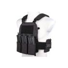 Kamizelka taktyczna typu Plate Carrier Wosport VE-75 Czarna