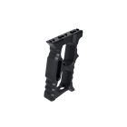 Aluminiowy chwyt kątowy TD Minivert na KeyMod/M-LOK Czarny