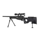 Replika karabinu snajperskiego Specna Arms SA-S14 EDGE™ z lunetą i dwójnogiem Czarna