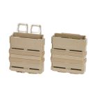 Podwójna ładownica SATAC Open III (L) na magazynki 7,62mm Tan