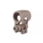 Regulowany montaż latarki na szynę RIS 22mm - dark earth