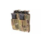 Podwójna ładownica Open Top na magazynki M4/M16 + pistoletowe - Multicam