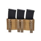 Potrójna otwarta ładownica na magazynki 7.62 mm Wosport Coyote Brown