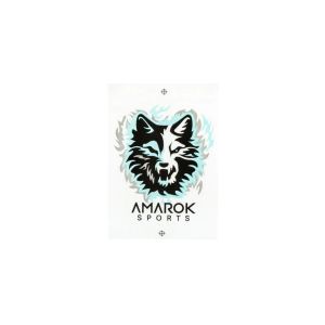Naklejka AMAROK 5x4.5cm Biała