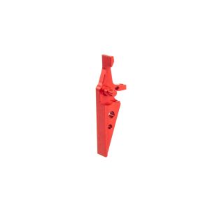 Aluminiowy spust CNC Jefftron Flat Trigger Czerwony